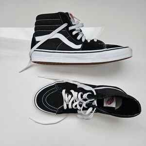 Vans - sk8 Hi Black/white classics (8.5M)